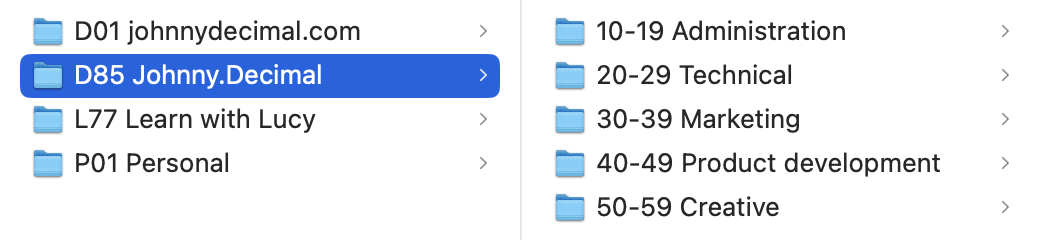 MacOS Finder screenshot showing multiple systems. Each is now labelled with a system number and name.
