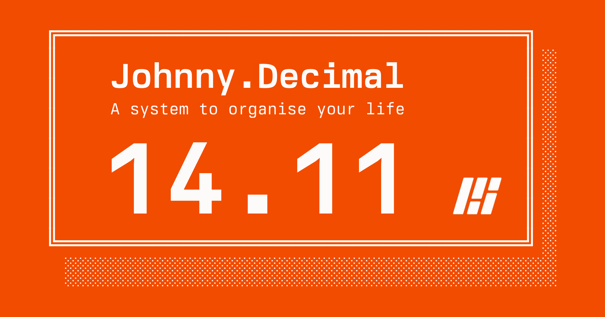 14.11 'Life admin' pack • Johnny.Decimal