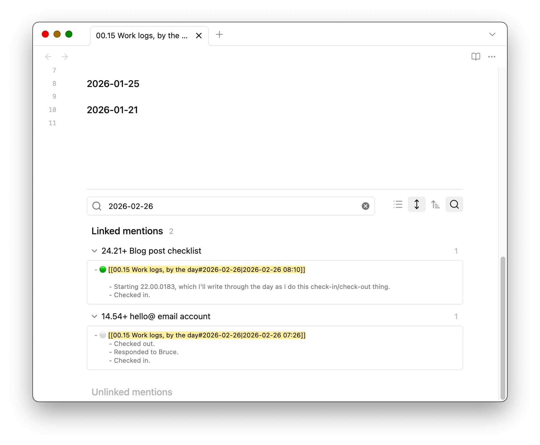 Screenshot of this Obsidian note showing the backlinks.